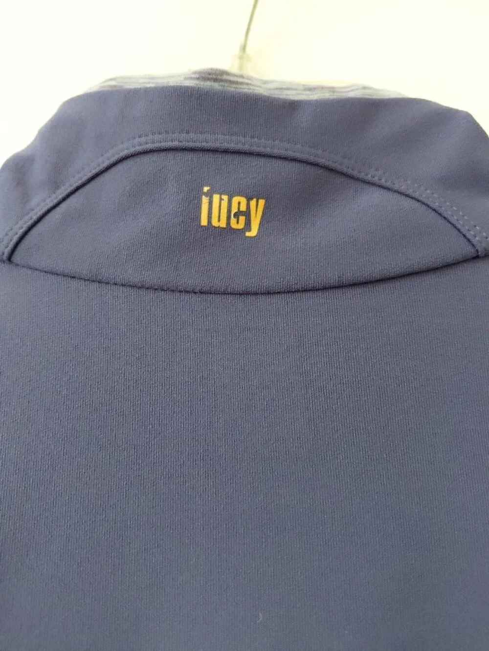Lucy Tech Full Zip Athletic Track Jacket Vertical Zipper Pockets Large Purple
